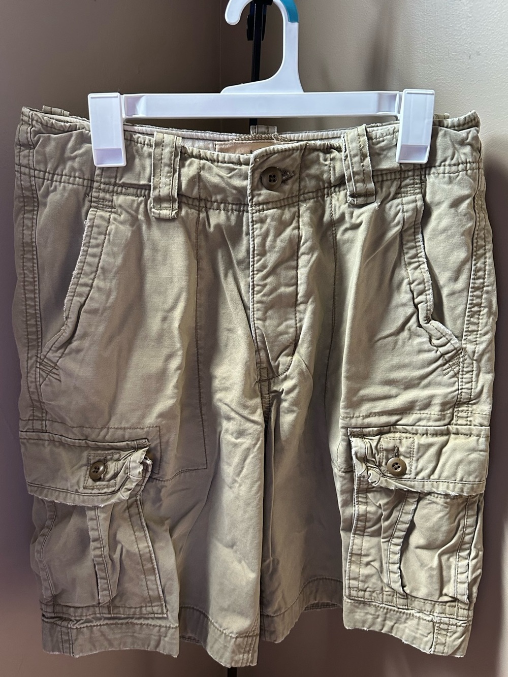 Hollister - Men’s Size 31 Khaki Cargo Shorts